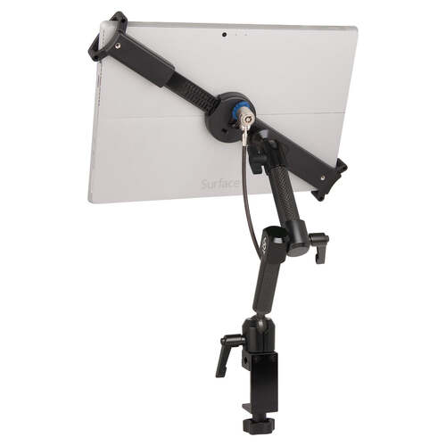 LockDown Universal C-Clamp Dual Arm Mount w/ Key Lock for 10" - 13" Tablets